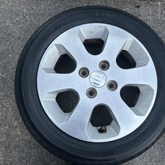 155/65R14 スズキ純正ホイール国産タイヤ4本セットの画像