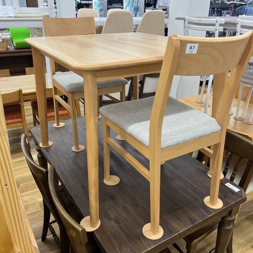 ダイニング３点セット ナチュラル×グレー のご紹介です！