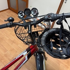 子供用　自転車　赤　24インチの画像