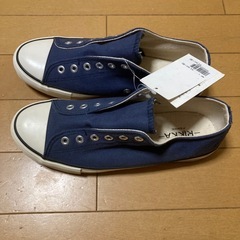 スニーカーLサイズレディース紐なしの画像