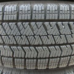 軽自動車用　ブリザック　ＶＲＸ２　１５５/６５Ｒ１４　　２０２１年製　　アルミホイール４本セットの画像