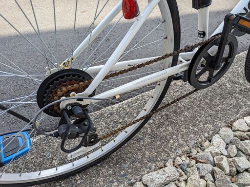 引取優先】クロスバイク自転車＆空気入れ＆鍵 (MKuchibiru) 高取