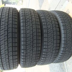 軽自動車用　ブリザック　ＶＲＸ２　１５５/６５Ｒ１４　　２０２１年製　　アルミホイール４本セットの画像