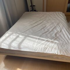 Muji Double Bed Mattress with legsの画像