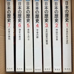 図説　日本の歴史　1〜7巻　　集英社の画像