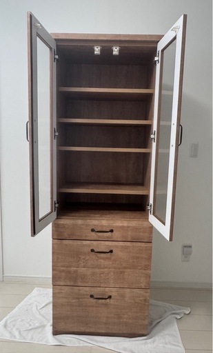 【8/30まで】《LOWYA》１年半使用　キッチンボード