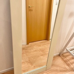 全身鏡　姿見　スタンドミラー　白の画像