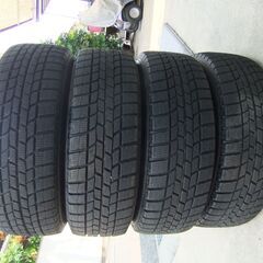 グッドイヤー　アイスナビ６　１９５/６５R１５　バリ山　　２０１７年製　　アルミホイール４本セットの画像