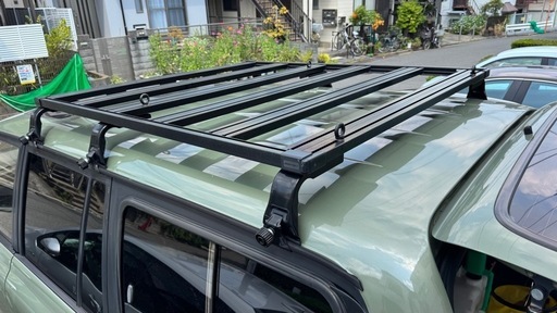 IPF EXP ルーフラック typeA 【EXR-01】+ ドリップモール用レッグ ロータイプ 取付用レッグ 【EXR-01L】セット商品 | JIMNY ジムニー ジムニーシエラ JB64 JB74 ランクル ランドクルーザープラド  ルーフキャリア