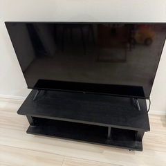 TCL・液晶テレビ40インチ・テレビ台付きの画像