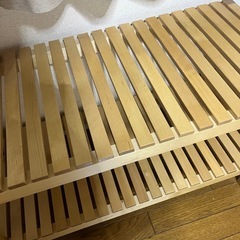 【廃盤品】IKEA モルゲル シェルフ　収納 ベンチ  の画像