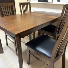 ダイニングテーブル5点セット　浜田家具の画像