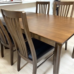ダイニングテーブル5点セット　浜田家具の画像