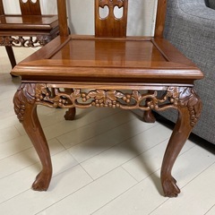 唐木家具　紫檀　2脚の画像