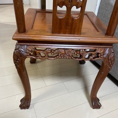 唐木家具　紫檀　2脚の画像