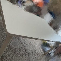 簡単に脚を外せるローテーブル　ハロー(ホワイト)の画像