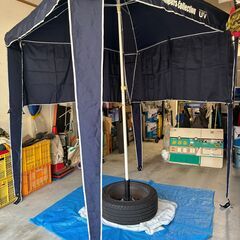 四角形の大型パラソルです。※使用感あります。の画像