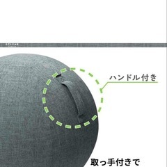 【エレコム】バランスボール65cm カバー＆バランスボールの画像