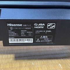 ハイセンス 40V型（2023年モデル）40E30K  フルハイビジョン液晶テレビ【動作確認済】 Hisense の画像