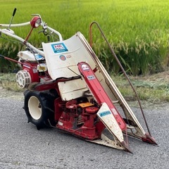 【動画あり】 クボタ １条刈り バインダー HE30‐A 稲刈機 3.5馬力 刈取 結束 稲刈り 田んぼ 作動品　の画像
