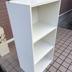 3段ボックス　白の画像