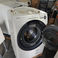 2019年製 SHARP ドラム式洗濯機 ES-S7D-WR　配送ご相談くださいの画像