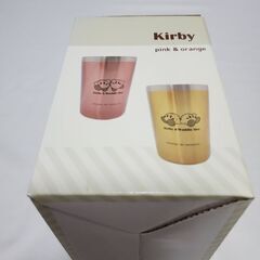 【新品未使用／非売品】星のカービィ なかよしステンレスペアタンブラー ピンク＆オレンジ クレーンゲーム景品の画像