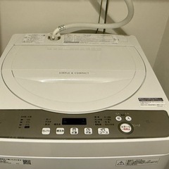 洗濯機　SHARP ES-GE5DJ の画像