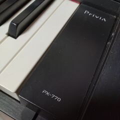 CASIO 88鍵盤 電子ピアノ Privia PX-770BK　高低自在イス セットの画像