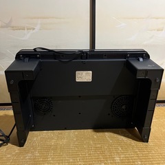 アイリスオーヤマ　IHK-W13S-B 工事不要　2口IHコンロ脚付の画像
