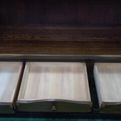 竹内家具　ダイニングボード　キッチンボード　食器棚　アンティーク調　152×45×190の画像