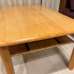 木製ローテーブル90㎝×60㎝の画像