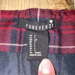 チェック柄ミニスカート　Sサイズ　FOREVER21の画像