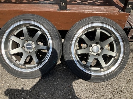 ORIGIN DNA オリジン 17インチ 9.5J＋30 PCD114.3 5穴 5H 235\45R17タイヤ付き　2本