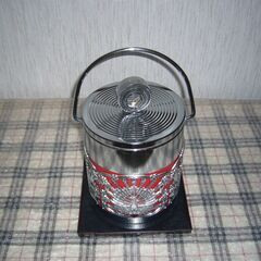 中古　アイスペール　円筒の氷入れボックスの画像
