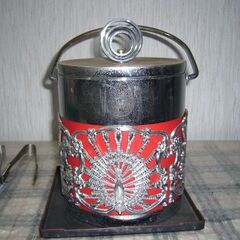 中古　アイスペール　円筒の氷入れボックスの画像