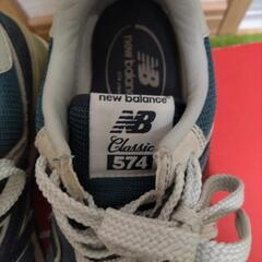 New Balance 574 ネイビー スニーカー　23.5cmの画像
