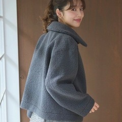 Feroux ムートンボアコート　リバーシブル　2024　　の画像