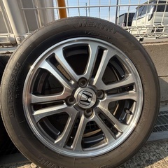 ホンダN BOX純正14インチ　jf1 タイヤ付きアルミホイール4本セットの画像