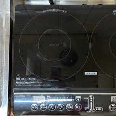 急ぎ！IHコンロ　2口(専用台セット)の画像