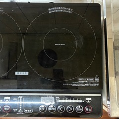 急ぎ！IHコンロ　2口(専用台セット)の画像
