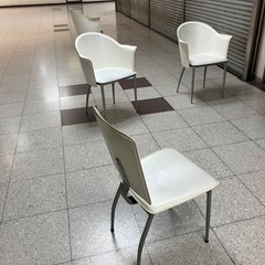 椅子　4点セット　オシャレ　白の画像
