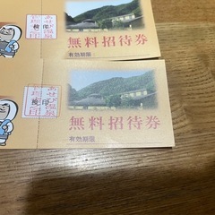 徳島県　あせび温泉　無料招待券の画像