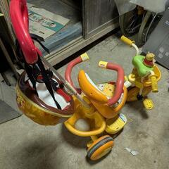 プーさん子供用三輪車の画像