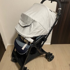 スゴカルα 4キャス compact エッグショック HS スターナイトホワイト コンビ 軽量ハイシート55cm クリーニング済みの画像