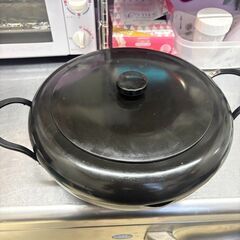 【美品✨1回使用】揚げクック 鉄製 蓋付き段付天ぷら鍋 28cm 🍤 2000円の画像