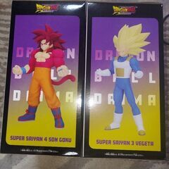 新品❗未開封品 ドラゴンボールDAIMA 超サイヤ人4孫悟空&超サイヤ人3ベジータ BANDAI NAMCO/バンダイナムコ フィギュアセット❗格安🎵 の画像