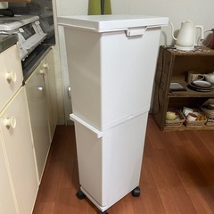 ニトリ　ゴミ箱　2段の画像