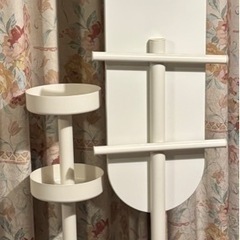 全身鏡　バック掛け　小物置き付の画像