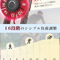 【新品未使用】エアロバイク フィットネスバイク トレーニングバイク 静音 折りたたみ式の画像